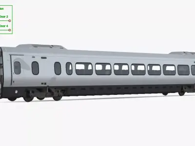Express Business Coach Generic Rigged 3D model