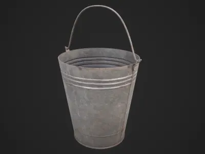 Bucket  Free low-poly 3D model