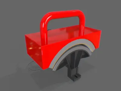 Mug Press Clamp Low-poly 3D model