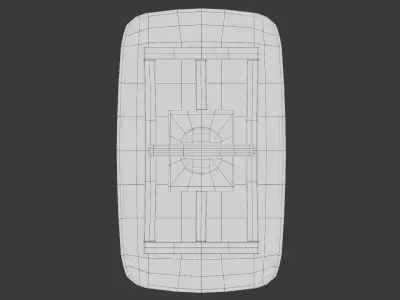 Roman gladiator shield low poly 3d model Low-poly 3D model