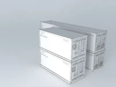 My shipping containers Free 3D model
