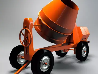 Cement Mixer 3D model buy