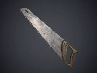 Saw Old Soviet Low-poly 3D model