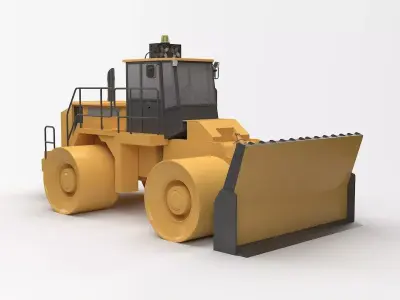 Construction Truck 3D model Textured