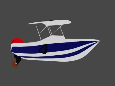 BOAT- ship Low-poly 3D model