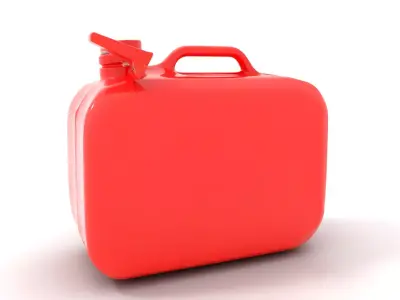 Red Metal Canister model pack Low-poly 3D model