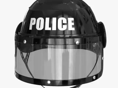Polise Swat Helmet 3D Model Pack