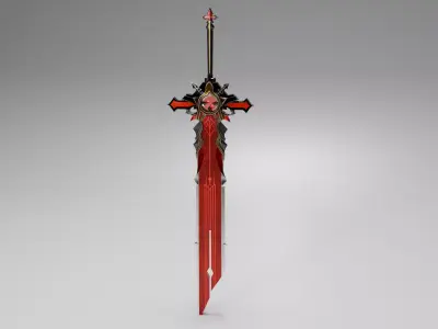 Wolf Gravestone - Genshin Impact 3D model