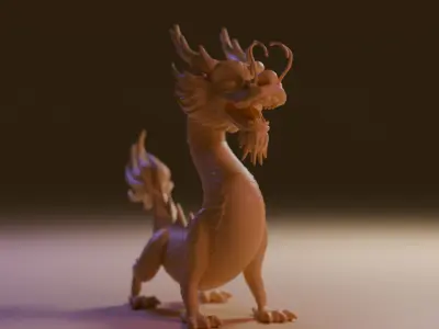chinese dragon 3D print model