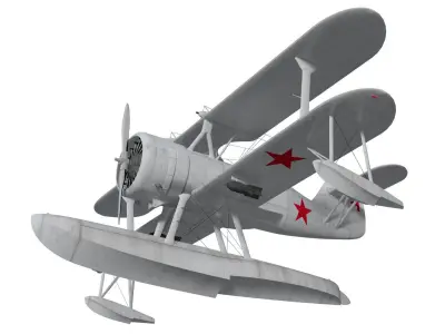 Beriev Be-2 3D model purchase