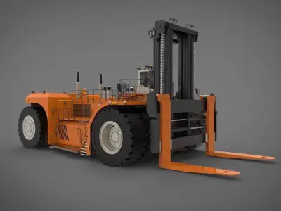 industrial heavy forklift 3D model by wayokama72