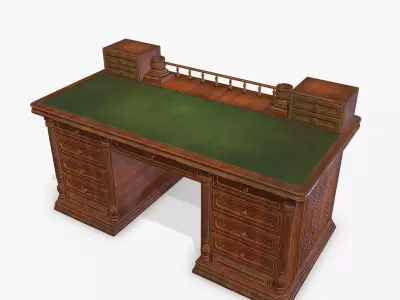 Antiquare Table Low-poly 3D model