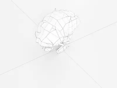 Flea 3d model polygonal creature Low-poly 3D model