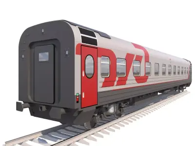 Coach Passenger Wagon Standart 3D model