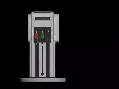 gas pump 3d model 3D model
