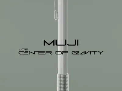 MUJI LOW CENTER OF GRAVITY PEN BLENDER MODELING Low-poly 3D model