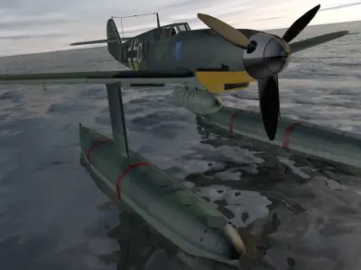 Messerschmitt Bf-109W-1 3D model