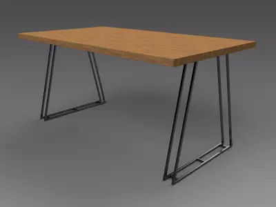 DISCOUNTED pack of 10 models Industrial dining tables modern  3D model