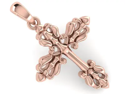 CROSS PENDANT CR173 3D print model