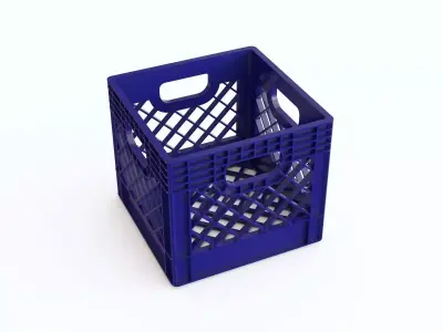 Plastic crate 25 3D model