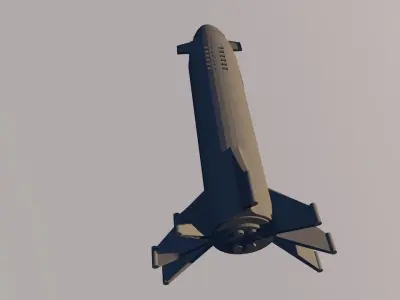 Simple spaceship Free 3D print model purchase