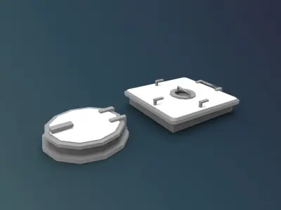 Manhole Deck ship 3D print model