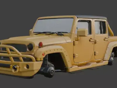 Jeep upper body part 3D model from CGTrader