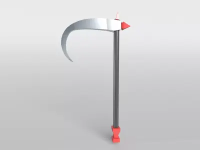 Lowpoly Sickle 001 Free low-poly 3D model