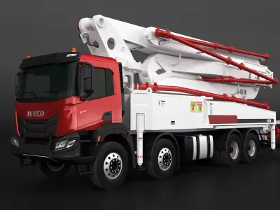Iveco X-Way Concrete Pump 3D model