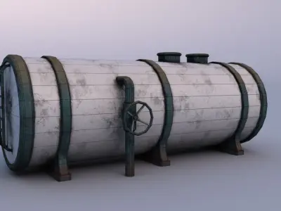 Water tank Low-poly 3D model purchase