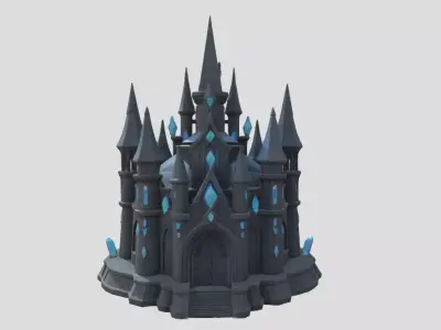 Fantasy Diamond Castle  3D model