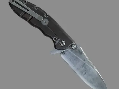 Jackknife Low-poly 3D model