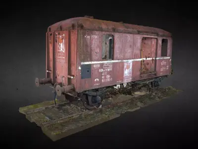 Red Wagon 3D model purchase