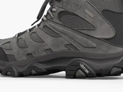  Hiking Boots Mid Cut Waterproof Gray 