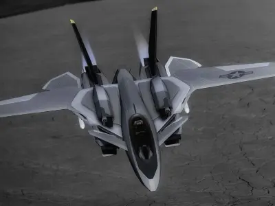 F14 Gen2 Low-poly 3D model