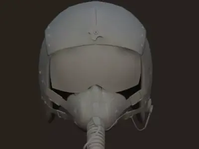 Pilot helmet 3D model buy