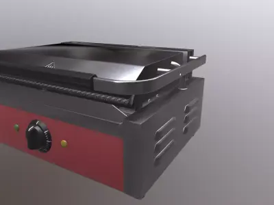 Electric Griddle  Low-poly 3D model