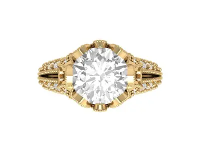 Wedding Ring 3D print model 103