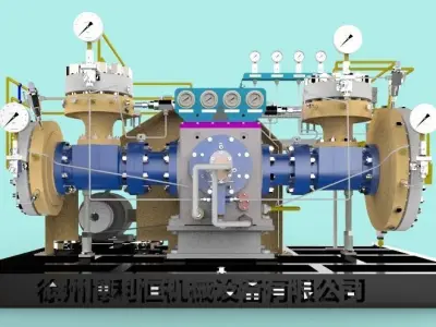 Diaphragm compressor 3D model