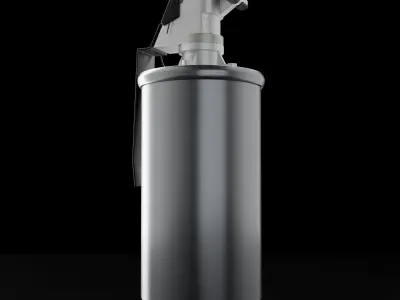 Tear gas canister Free low-poly 3D model