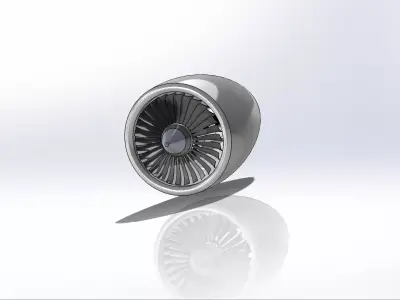 jet engine 3D model from CGTrader