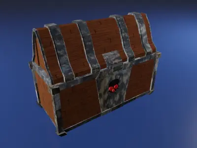 Pirate Box Free low-poly 3D model