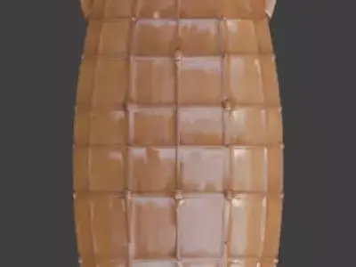 Stylized 3D Steampunk Heavy Transport Airship Low-poly 3D model