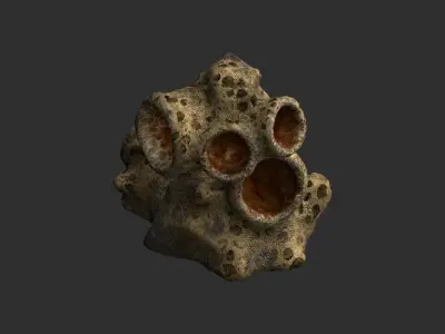 Spider Rock 03 Low-poly 3D model