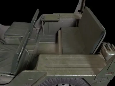 JEEP M151 MUTT Low-poly 3D model