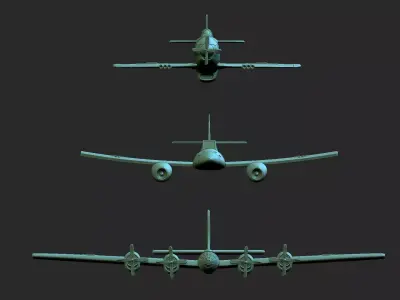 3 jets 3D print model