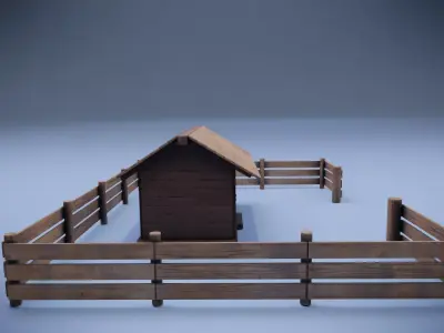 House Low-poly 3D model purchase