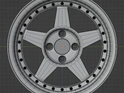 Japan Racing JR6 and JR9 Rims 3D model