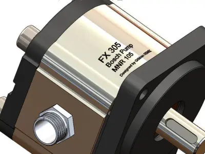 Hydraulic Pump 3d Sketch 3D model