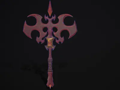 Mystical Scepter Low-poly 3D model